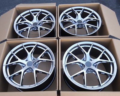 18'' Set of 4 (5X114.3) BBS FIR EVO STYLE Wheels Hyper Black 18x8'' ET35 CB73.1