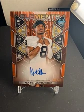 Nate Johnson Orange Auto /25 Elements Of The Game 2024 Bowmans Best Chrome U