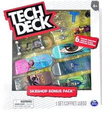 Tech Deck Sk8shop Bonus Pack Toy Machine 6 Finger Board Spinmasters, NEW