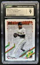 2021 Topps Holiday Ke Bryan Hayes RC Variation SP Ice Skates Rookie #HW185 CGC 9