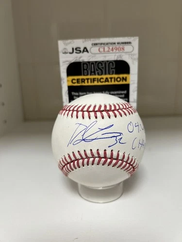 DEREK LOWE BOSTON RED SOX SIGNED MLB BASEBALL JSA COA