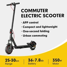 Foldable E-Scooter, Dual Shocks Built-in - Top Adult Gift for Xmas & Birthday!