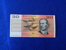 1985 JOHNSTON FRASER AUSTRALIA $20 TWENTY DOLLAR BANKNOTE (OCRB)