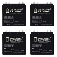 Mighty Max 6V 210AH Dual Terminal Replaces Camper GolfCart RV Boat Solar - 4Pack