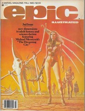 EPIC ILLUSTRATED #3, FALL 1980!! VERY FINE CONDITION!! PAUL GULACY COVER!!