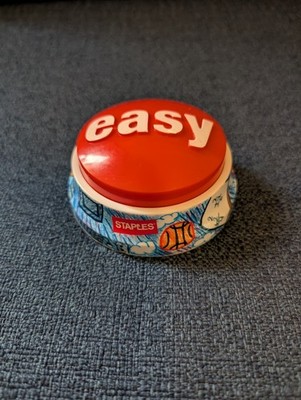 Staples ''That Was Easy'' Talking  Easy Button Tested 