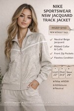 Nike Sportswear Women  s Track LS Jacket 940250 221 NSW Champagne Sail Sz S