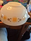 4 Qt. Pyrex Orange Town & Country Pattern Cinderella Mixing Bowl