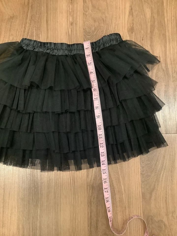 Falda ZARA Niñas Negra Capas Tul Cintura Elástica Talla 13/14 Foto 4 de 4