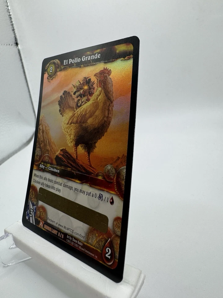 World of Warcraft TCG El Pollo Grande Unscratched Card (Magic Rooster Mount) - Image 2 of 3
