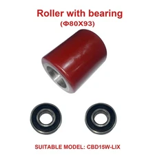 APOLLOLIFT 1pc Φ80X93mm PU Wheel Include 2pcs Bearings for CBD15W-LIX Only