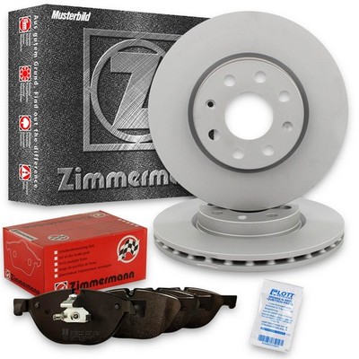 2x Zimmermann Bremsscheiben Ø258mm + Beläge vorne passend für MAZDA 2 (DL, DJ)