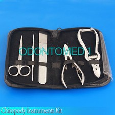 Chiropody Instruments Kit, Podiatry Toe Nail Clipper Nipper File Scissors,BTS-68