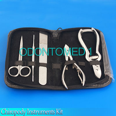 Chiropody Instruments Kit, Podiatry Toe Nail Clipper Nipper File ...