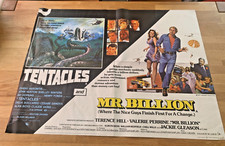 Tentacles/Mr Billion 1976 Original UK Quad Cinema Poster ,Fonda , Hudson