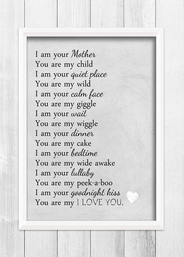 Cute little boy girl PRINT ONLY a4 Gift Picture nursery bedroom wall art quote - Picture 3 of 3