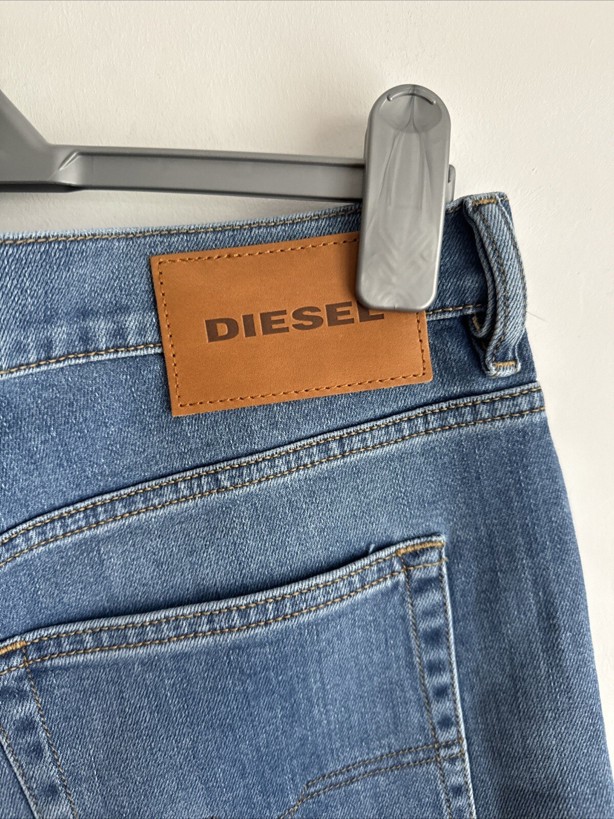 Mens Diesel D-LUSTER 009EK Stretch Slim Straight Blue Jeans W34 L34 thumbnail 4