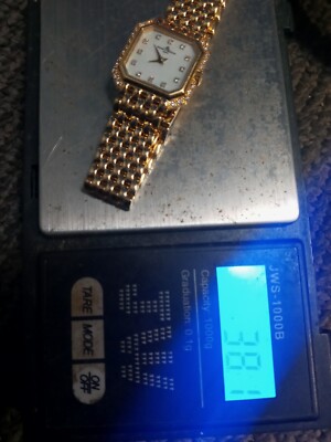 Baume & Mercier Geneve 18259 18K YG 0.25CT VS1/G diamond MOP