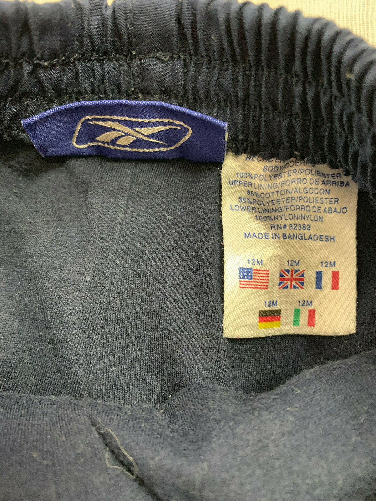 REEBOK BOYS ATHLETIC PANTS SIZE 12 MONTHS thumbnail 2