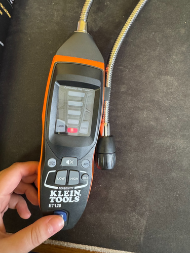 Klein Tools ET120 Combustible Gas Leak Detector - No Carrying Bag - Picture 6 of 6