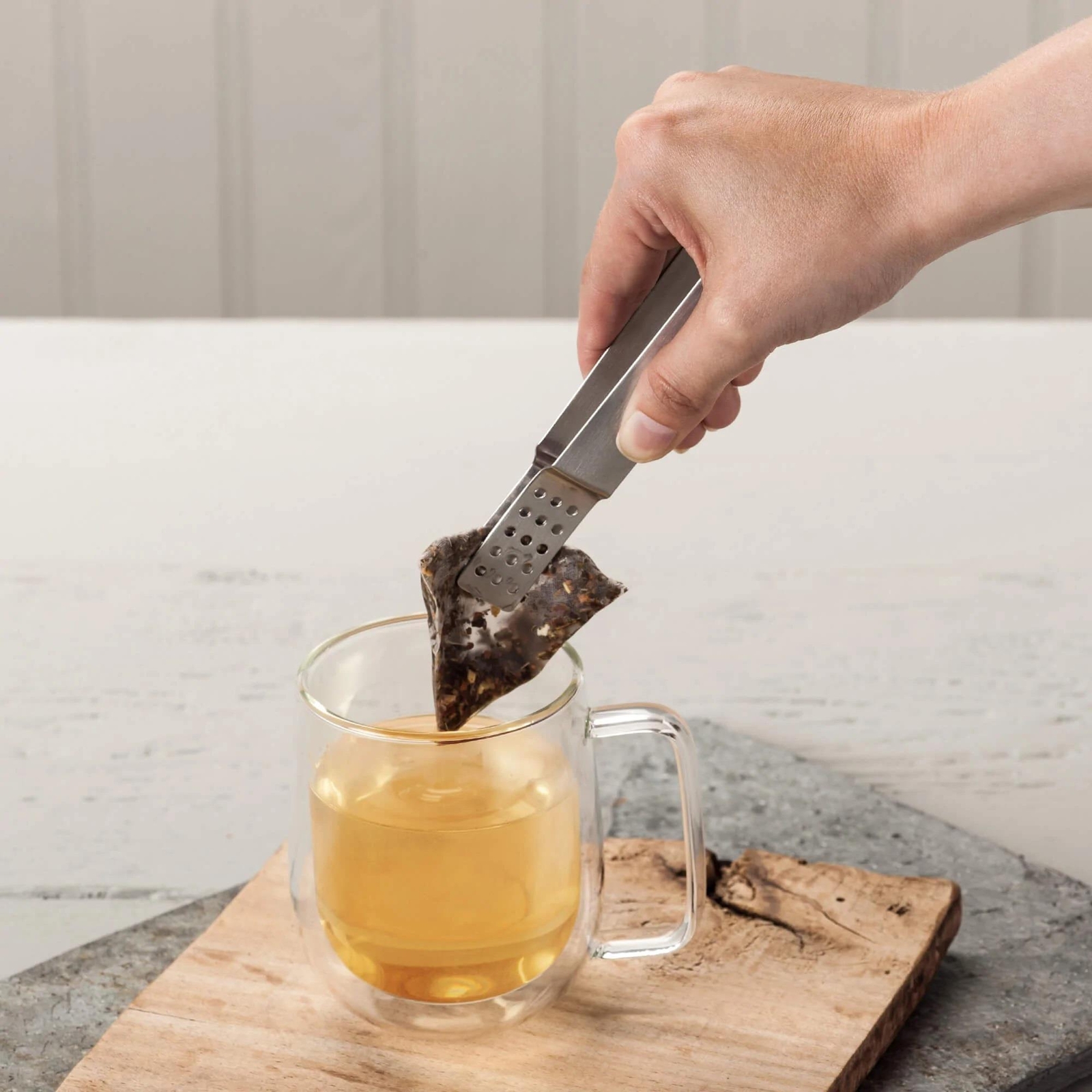 Tea Bag Tongs teabag Squeezer Strainer, Ice Cube Tongs,  Stainless Steel