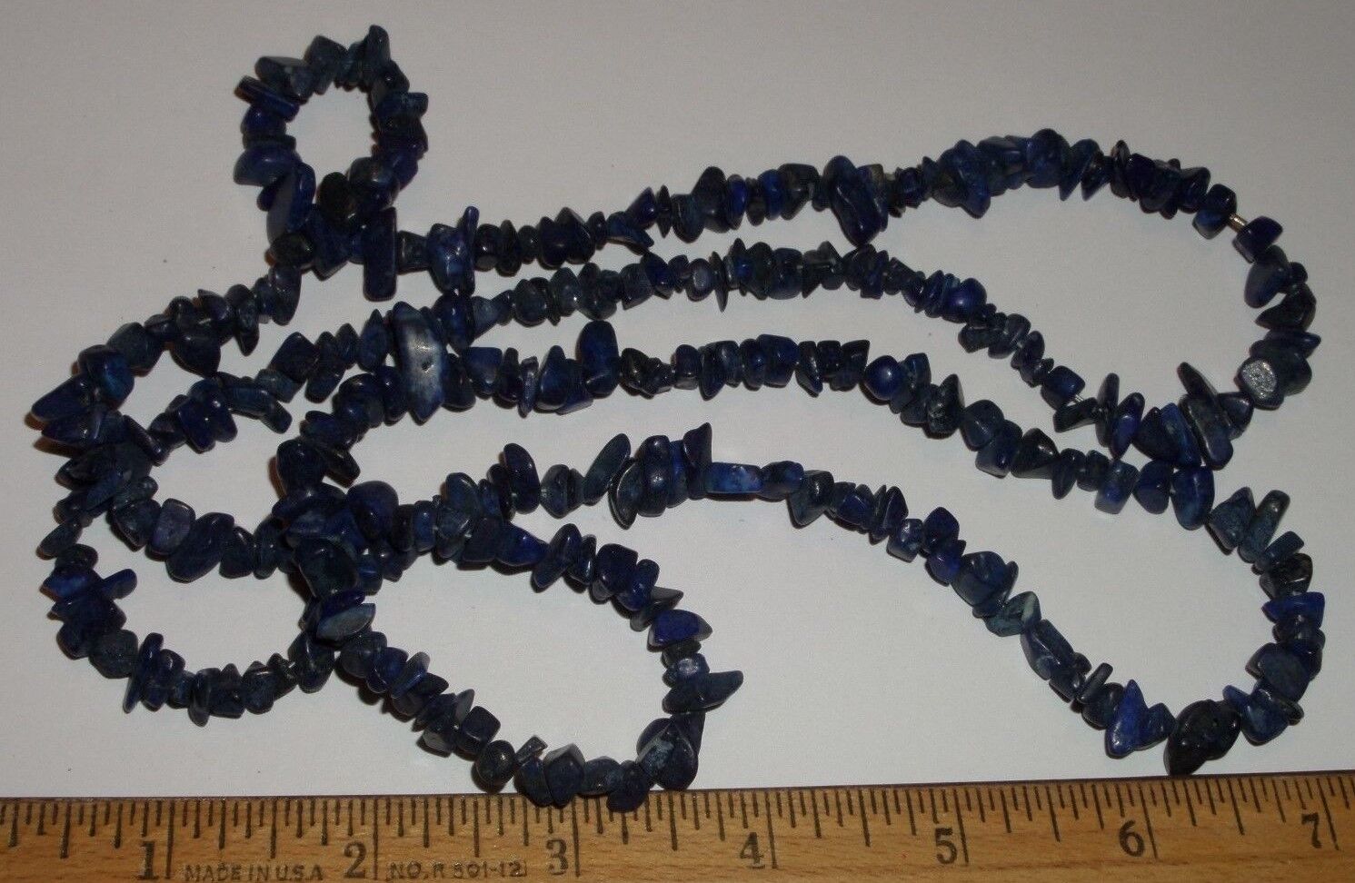 AMY KAHN RUSSELL STATEMENTS LAPIS LAZULI 40" CHIP… - image 4