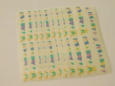 Mrs Grossman's Lot 10 Strips ~It's A Boy~ 1993 Vintage Stickers Scrapbooking