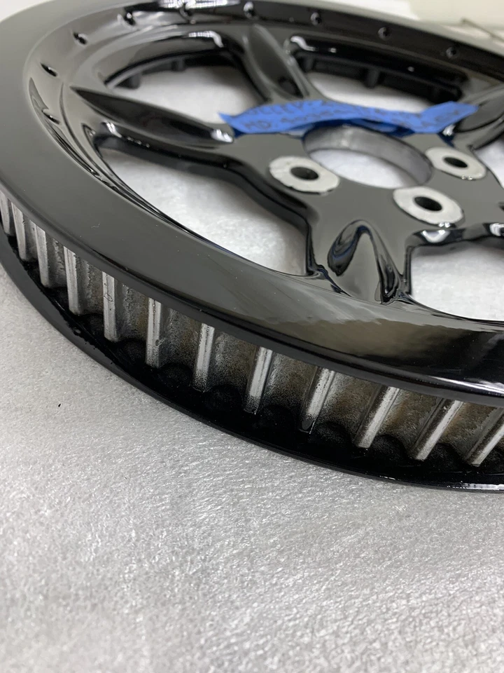 Harley 40350-07 polea negro brillante OEM piñón Sportster 2007-18 intercambio Foto 3 de 4