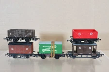HORNBY WRENN DAPOL RAKE of 5 SOUTHERN SR CONTAINER GOODS & BRAKE VAN WAGON nz