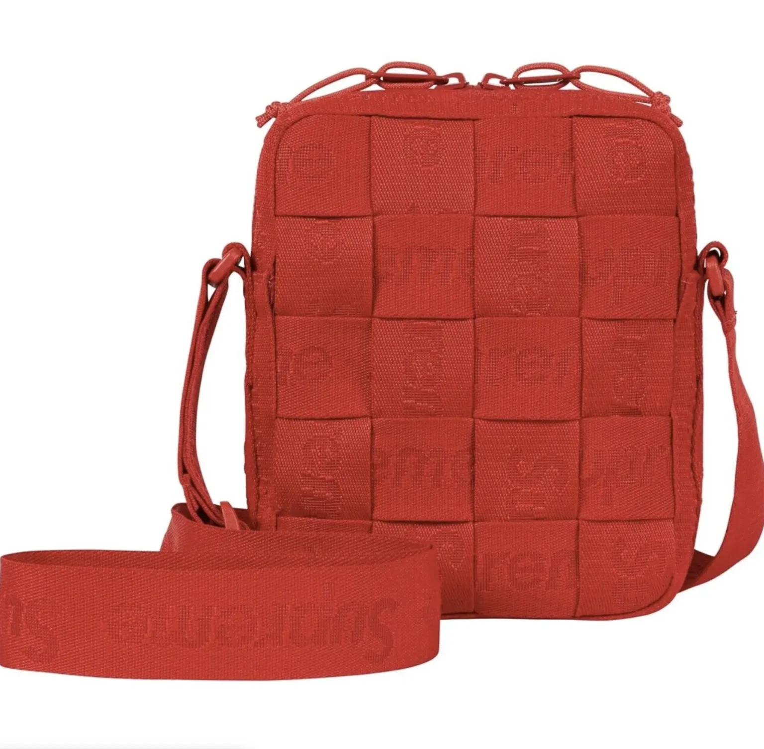 Sac latéral tissé Supreme   Rouge   NEUF