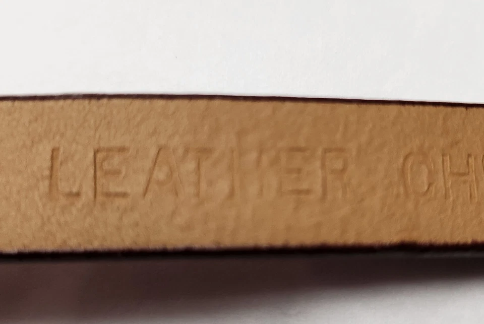 Cinturón ajustado con estampado de reptiles Ann Taylor grande de cuero genuino para mujer  Foto 4 de 4