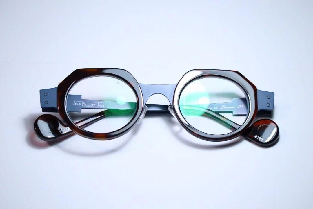 JEAN PHILIPPE JOLY DANSEUR Eyeglasses col.158 Blue Petrol Havana SYM W Case Used