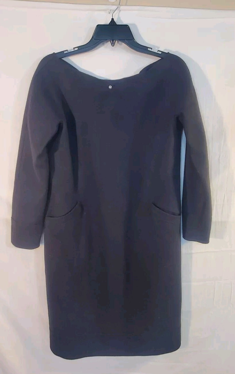 Alberta Ferretti, Abito donna vintage ALBERTA FERRETTI taglia 8 nero lana manica lunga tubino