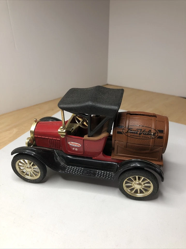 ERTL 1918 Runabout Barrel Bank Truck Ford Model T Replica Diecast True Value   - Image 3 of 4