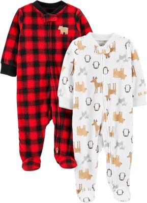 Simple Joys by Carter's Baby-Jungen Strampler Kleinkindschläfer 2xPack Gr50/ 56 