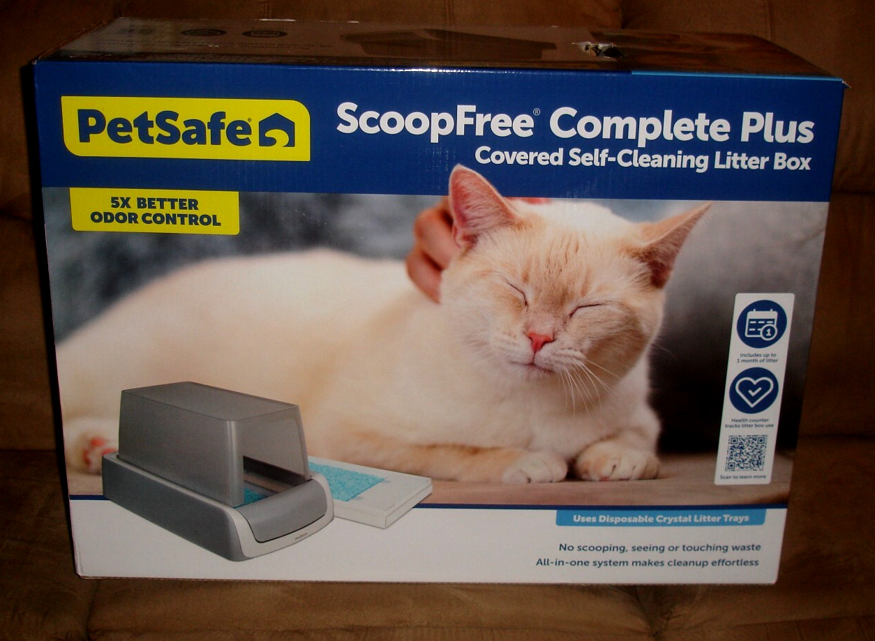 NEW PetSafe ScoopFree Complete Plus Covered Self-Cleaning Li