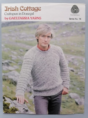 HIS'N'HERS SWEATERS 32-44" - IRISH COTTAGE GAELTARRA Knitting Pattern Series 14 - 第 1/2 張圖片