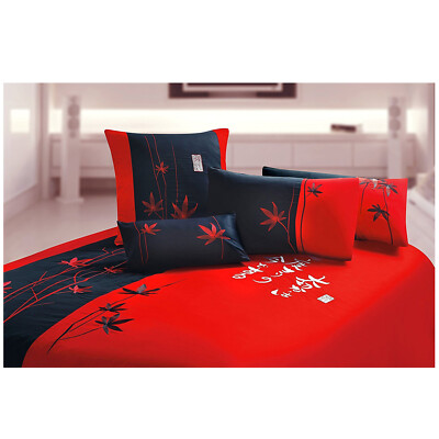 Asian Inspired Decorative Design Featuring Embroidered Orienta Duvet Cover Set Orient Sense Full Queen Black and White 3 Piece Coverlet Comforter 88x92 2 Pillows 20x26