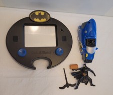 Batman Etch A Sketch Tested Works DC Justice League /w Batcycle /w Figure