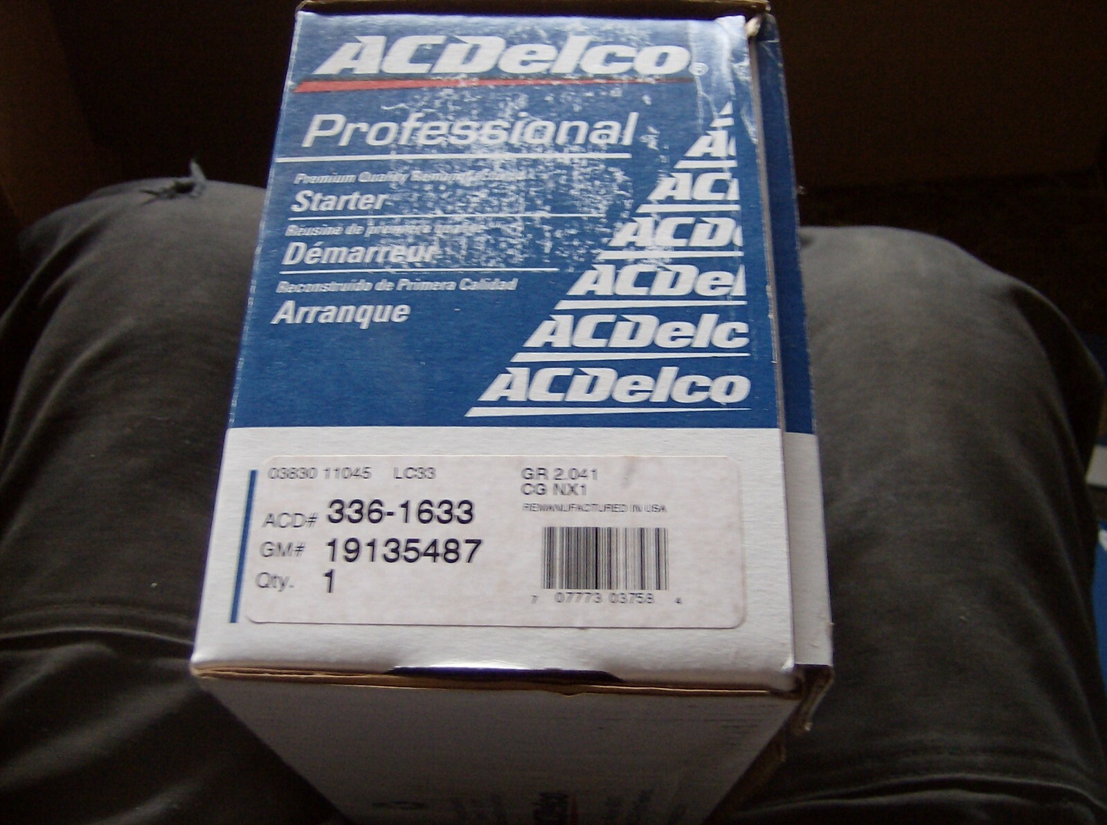 GENUINE GM ACDELCO 19135487 STARTER MOTOR | eBay