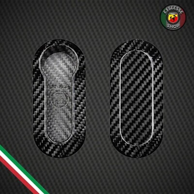 Guscio per chiave Fiat in Vero Carbonio per Abarth Fiat Panda Punto