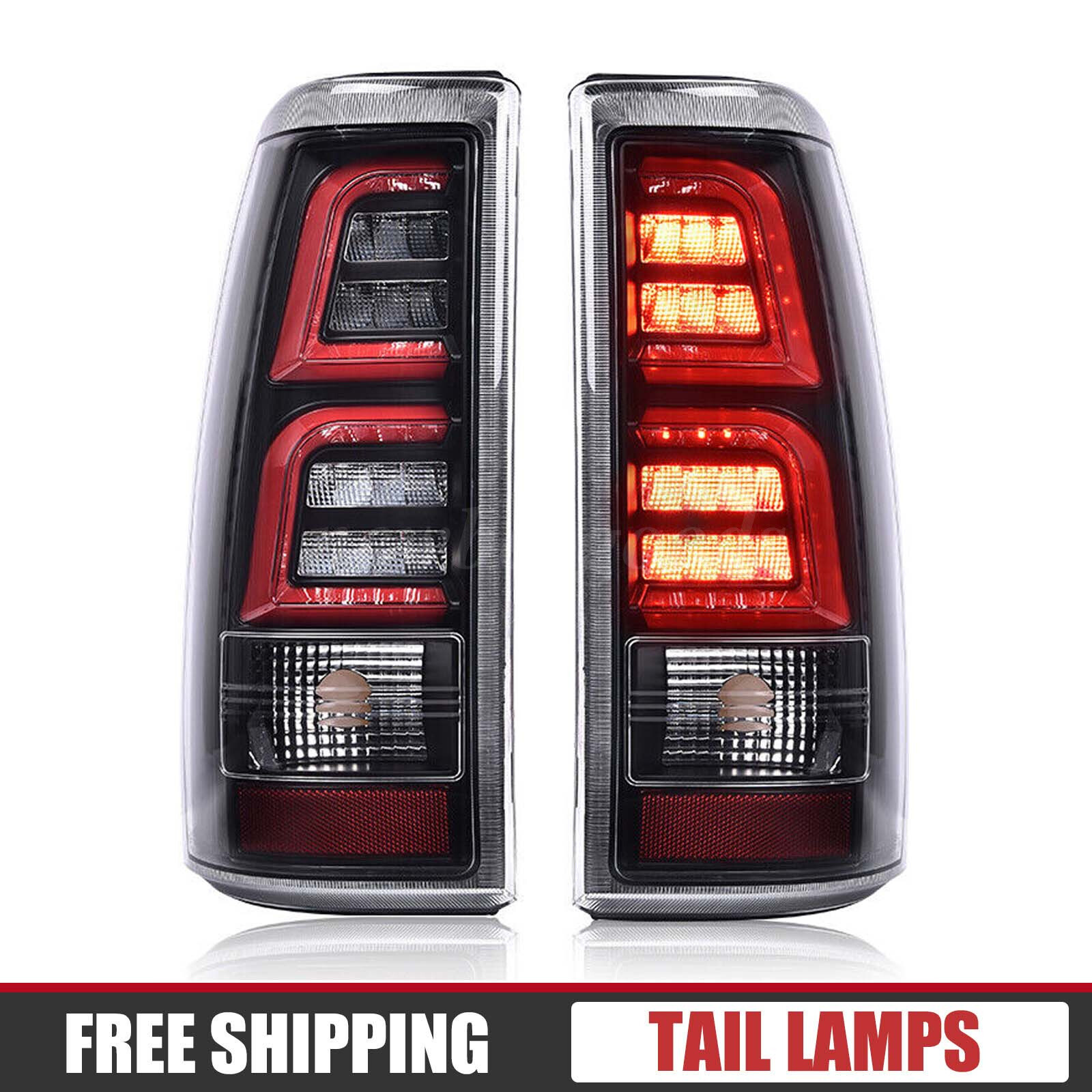 1999-2006 Chevy Silverado GMC Sierra Black Smoke LED Tail Lights