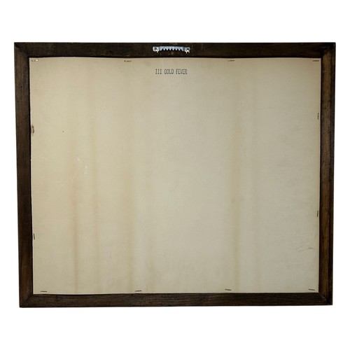 Stephen Mirich Artwork Vintage Wood Frame 49er Mining Gold Glass Reverse Screen - Picture 16 of 19