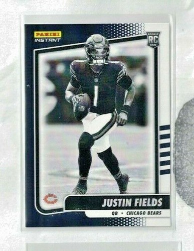 2021 Panini Instant Black & White Kadarius Justin Fields Chicago Bears RC PR2728 - Bild 1 von 2