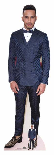 Lewis Hamilton mini size Cardboard Cutout White Blazer Standee.