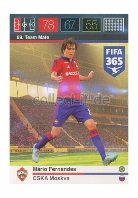 FIFA 365 Adrenalyn XL - Nr. 69 Mario Fernandes - Base Karte