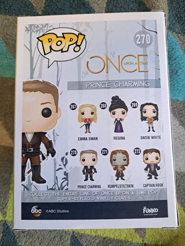 Prince Charming Pop 270 - Once Upon A Time Funko Pop! 2015 - Abovedado + Protector Foto 3 de 4