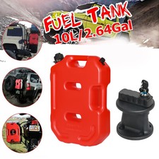 10l 2.6gallon Fuel Can Emergency Backup Gas Tank For Jeep Offroad Suv Atv Wlock