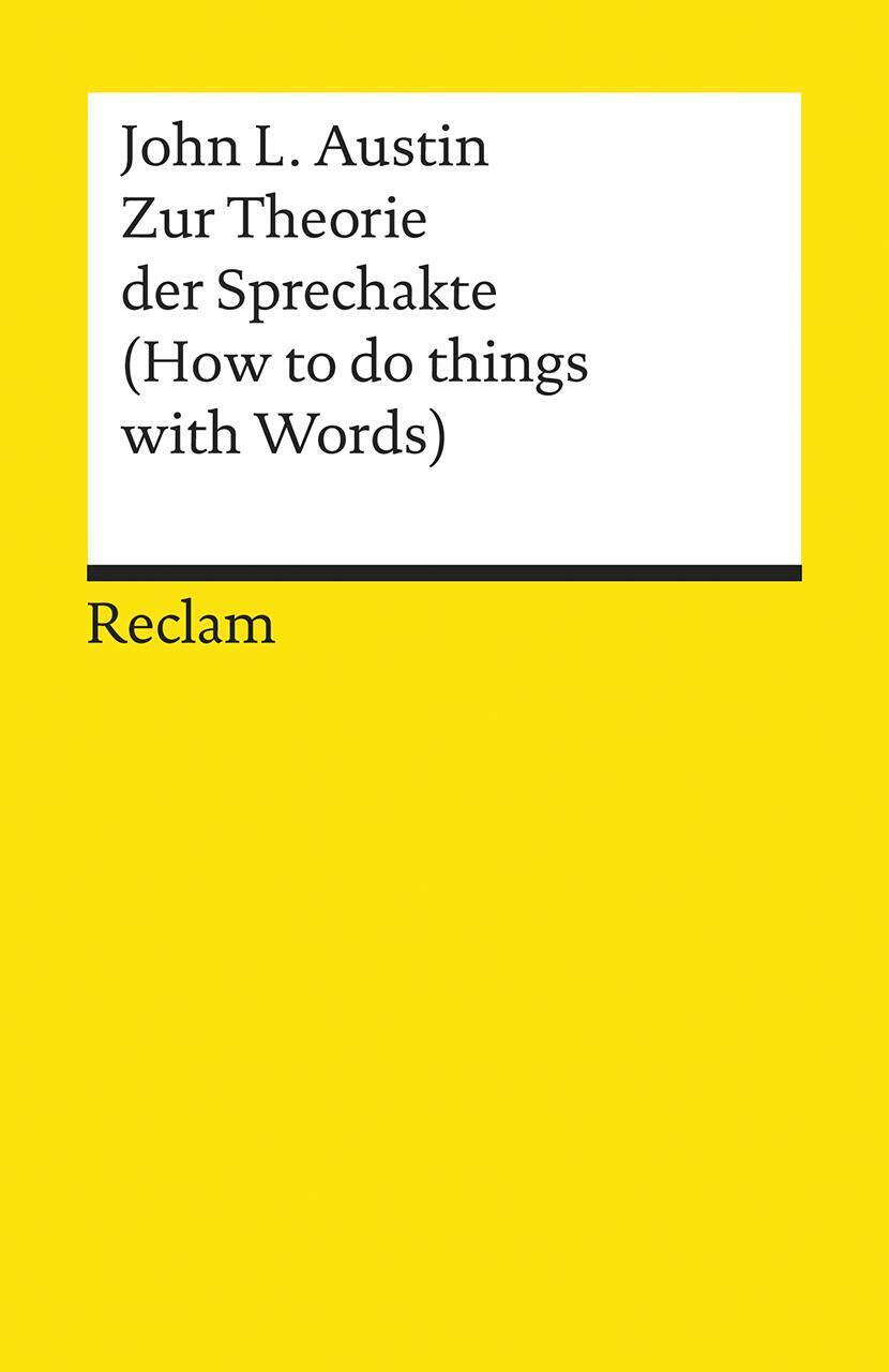 Thumbnail - John Langshaw Austin | Zur Theorie Der Sprechakte | Taschenbuch |