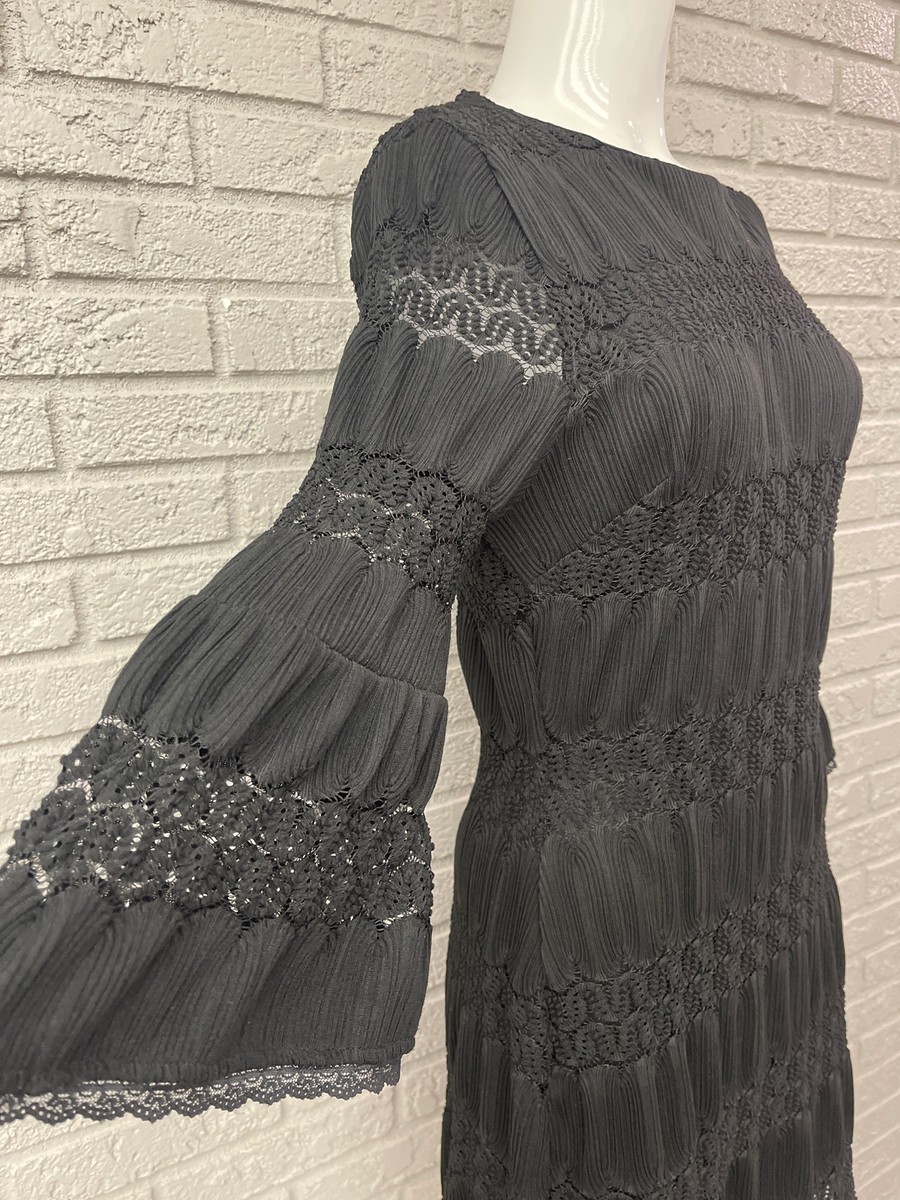 chinese dress ladies Rosaria Lace Gown Black – CAMI NYC main image 1